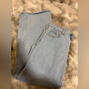 Edikted Light Wash Denim Jeans